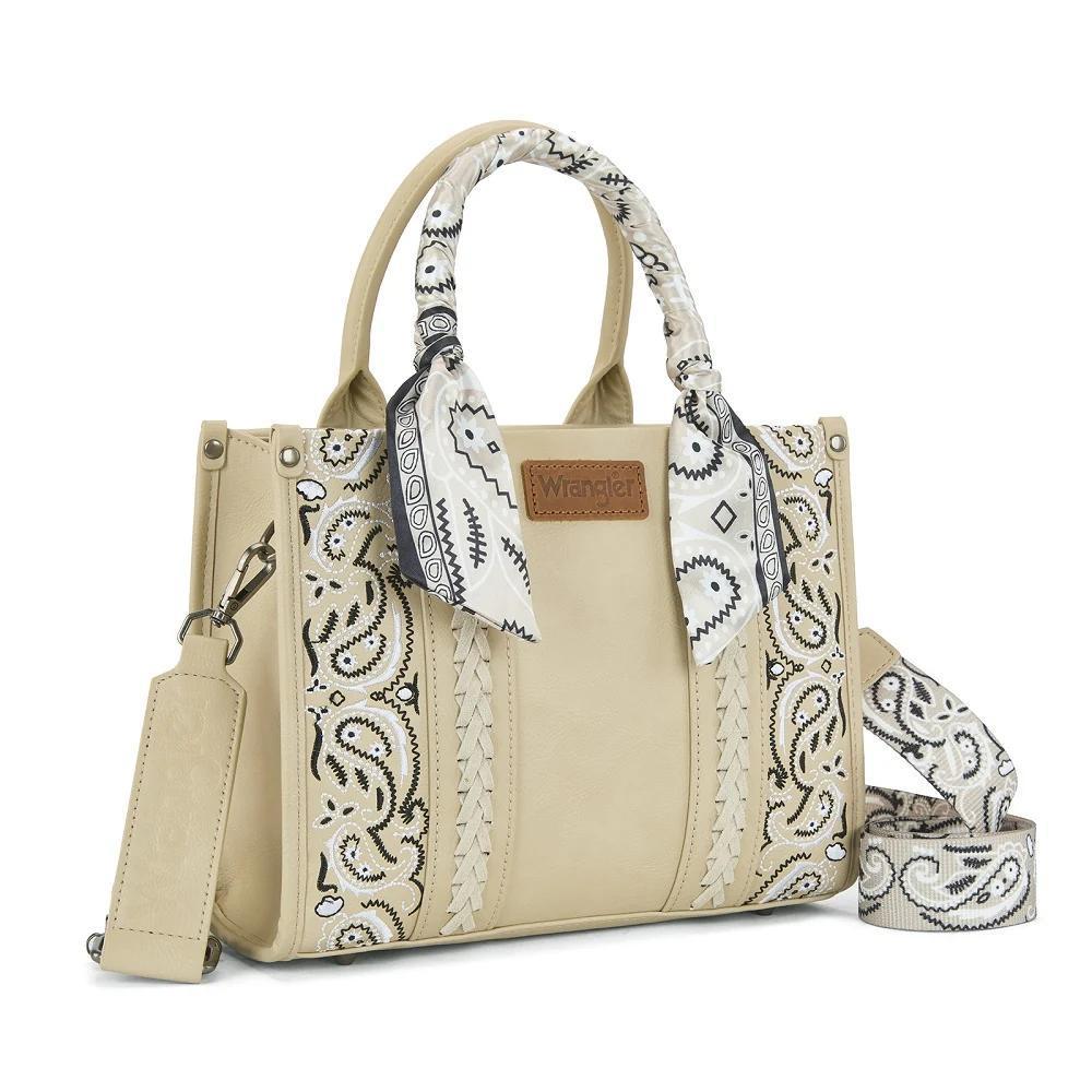 Wrangler Braided Paisley Bandana Tote Bag
