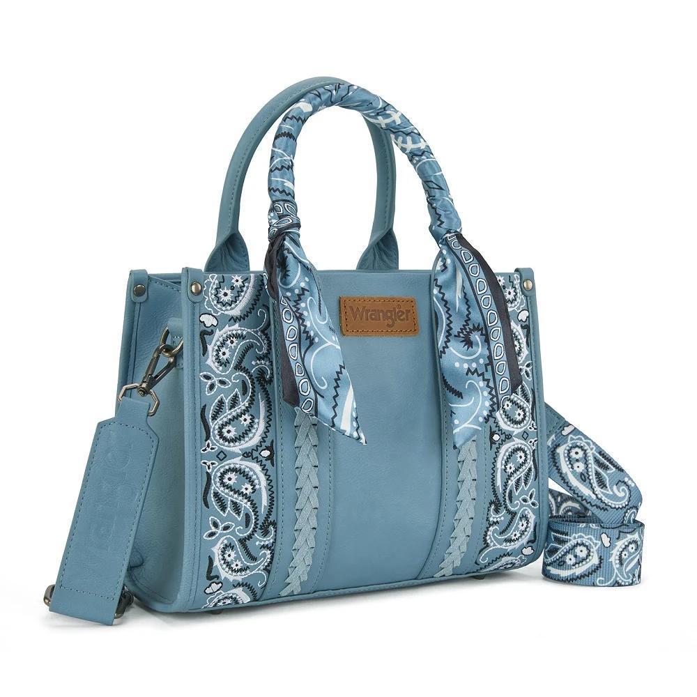 Wrangler Braided Paisley Bandana Tote Bag